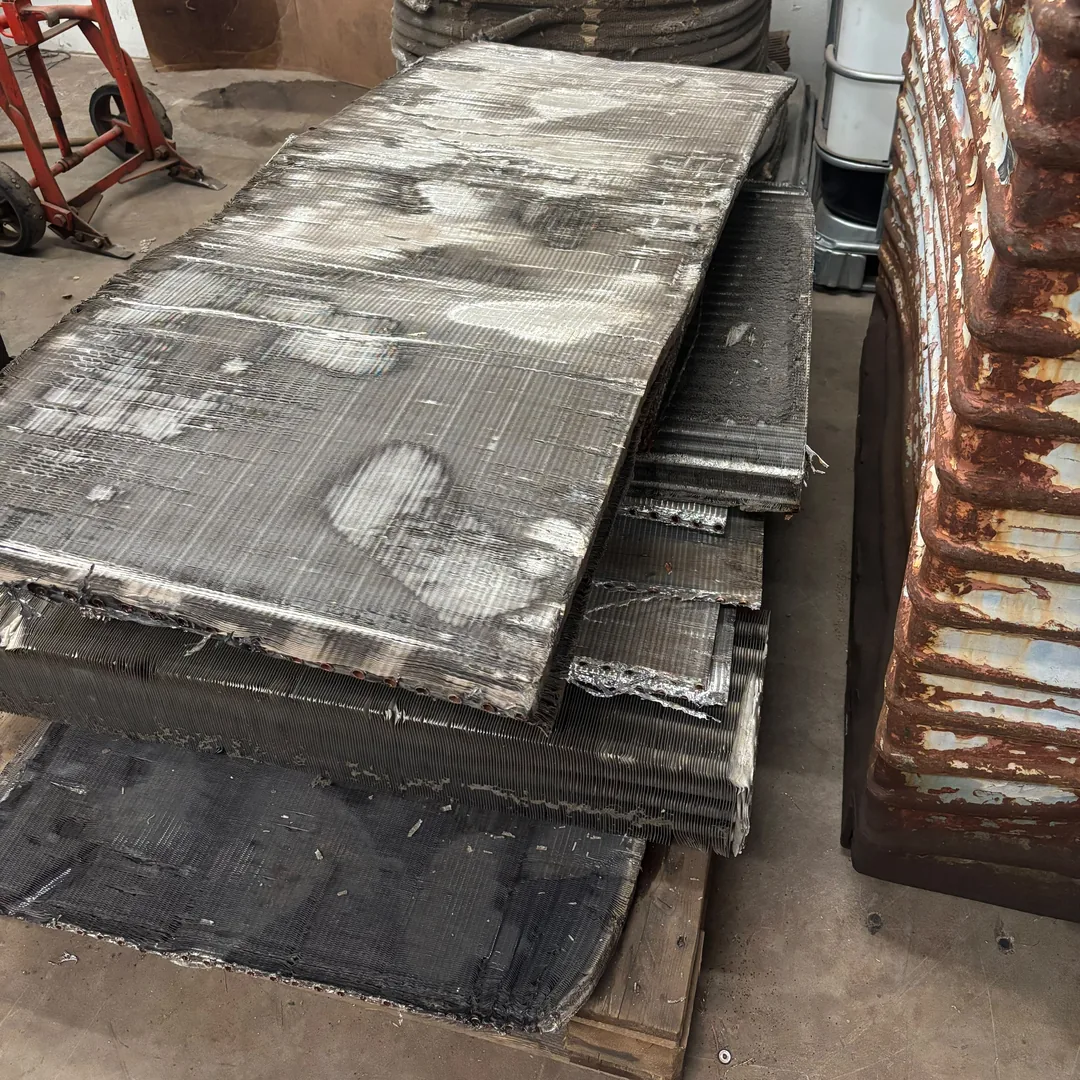 AC Units scrap metal ready for recycling